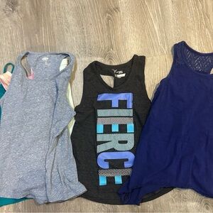 Bundle of old navy and Cat and Jack 6/7 girls tank tops- 9 Pieces